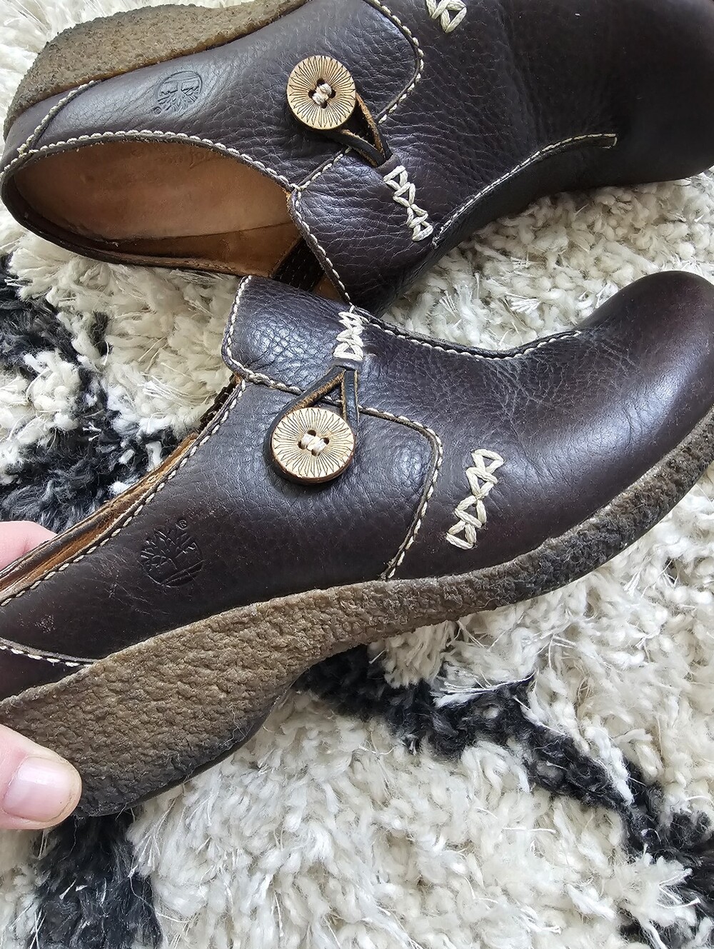 Timberland Comforia Overton Leather Clogs - Picture 3 of 9